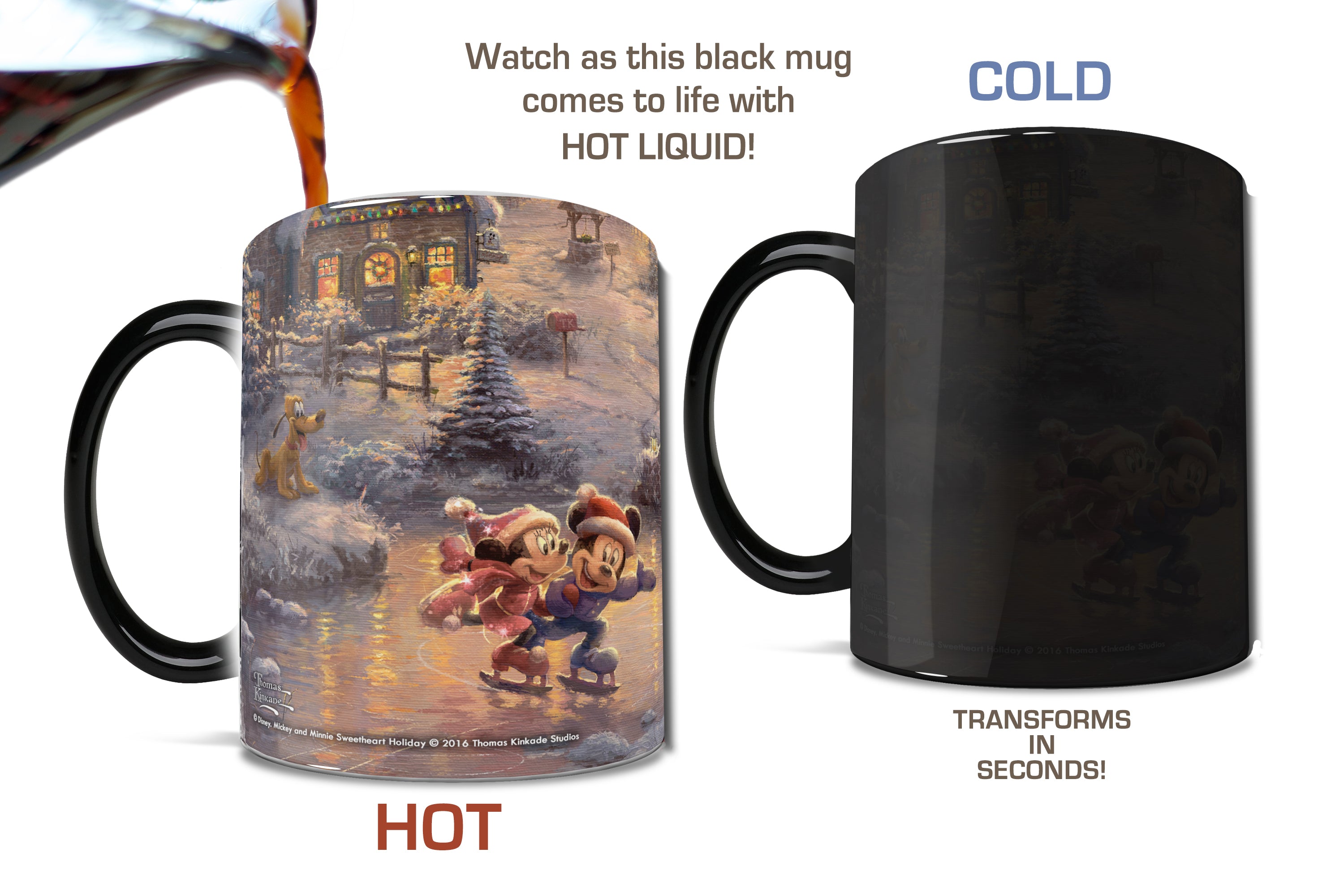 Disney (Mickey and Minnie Mouse - Sweetheart Holiday) Morphing Mugs® Heat-Sensitive Mug MMUG573